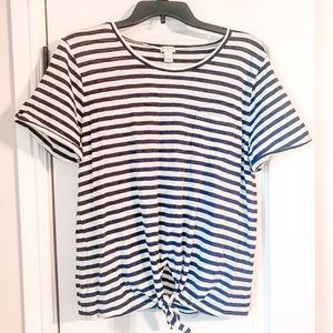 JCREW Front Tie Tee